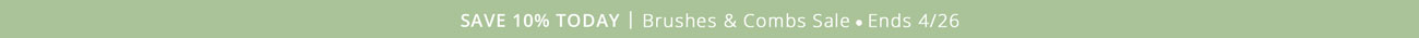 10% Off Brushes & Combs 