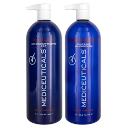 MEDIceuticals X-Folate Anti-Dandruff Shampoo & Therapeutic Scalp & Hair Treatment Rinse Duo