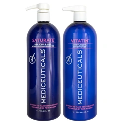 MEDIceuticals Saturate Dry Scalp & Hair Moisturizing Shampoo & Vitatin Moisturizing Conditioner Duo