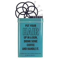 Cricket Hair Tie & Bobby Pin Tin
