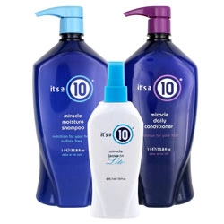 It's A 10 Miracle Moisture Shampoo, Conditioner & Leave-In Lite Trio