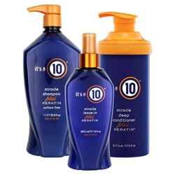 It's A 10 Miracle Shampoo, Deep Conditioner & Leave-In Plus Keratin Trio