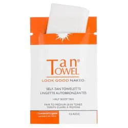 TanTowel Self-Tan Towelettes - Half Body Tan - Classic