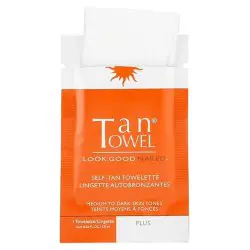 TanTowel Self-Tan Towelettes - Half Body Tan - Plus