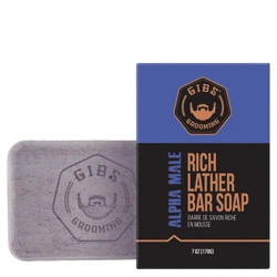 GIBS Grooming Alpha Male Rich Lather Bar Soap