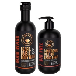 GIBS Grooming Double Duty - Man Wash & Bio Fuel Conditioner Set