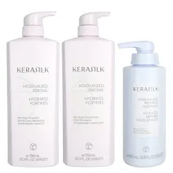 Kerasilk Repairing Shampoo, Conditioner & Recovery Mask Trio