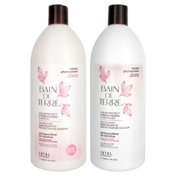 Bain de Terre Keratin Phyto-Protein Color Protecting Strengthening Shampoo & Conditioner Duo