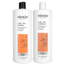 Nioxin Pro Clinical System 4 Color Safe Scalp Therapy Shampoo & Conditioner Set 